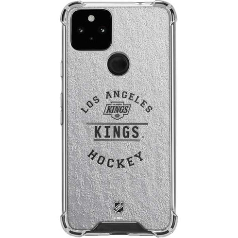 NHL Los Angeles Kings Black Text Google Pixel 5 Clear Case
